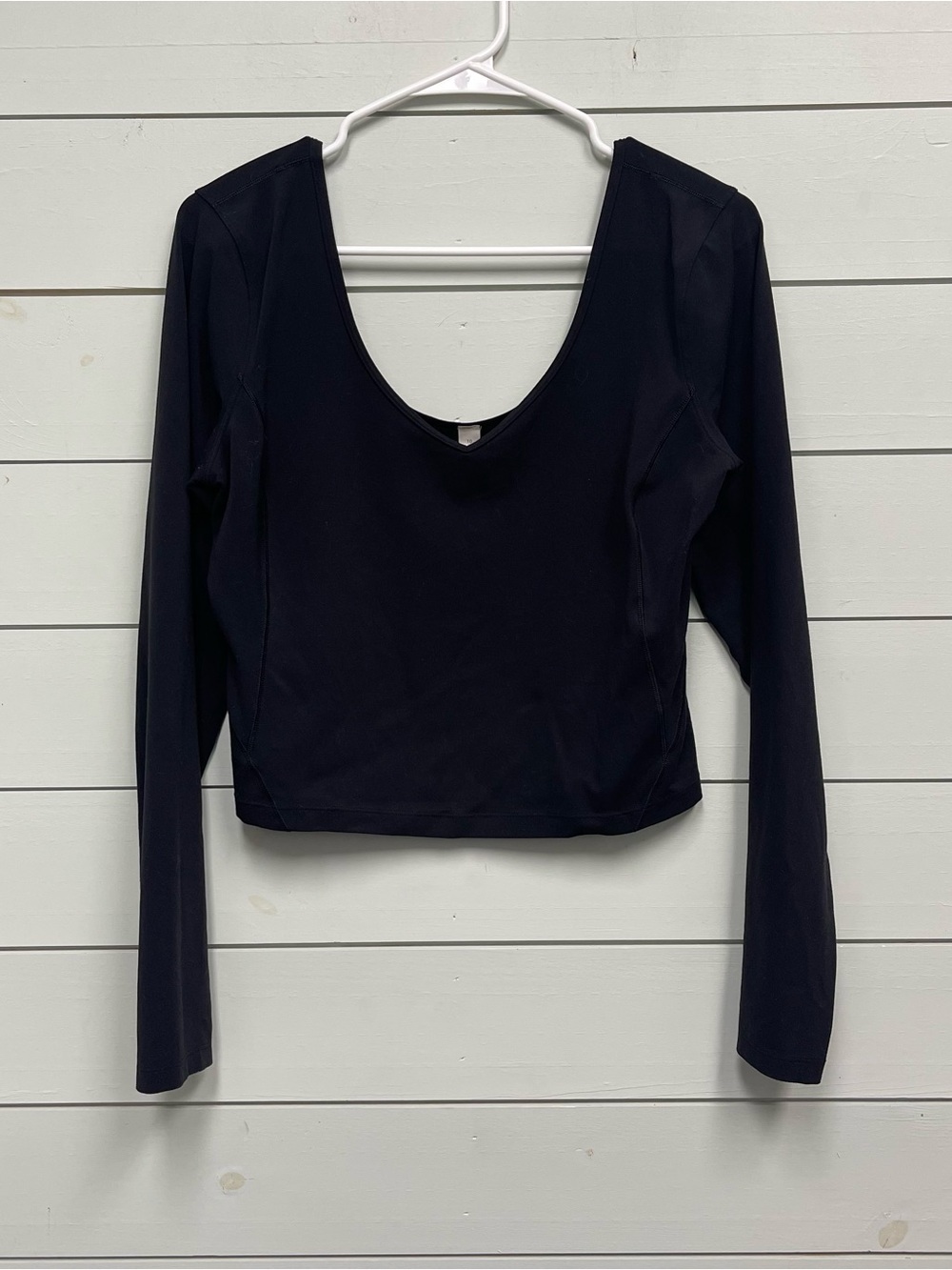Lululemon long sleeve align shirt cropped black women's size 10
